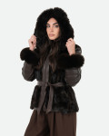 Giacca Donna Testa di Moro in Pelliccia – Daniela | Leather Trend