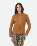Giacca in Camoscio Donna Cuoio - Violetta Bis | Leather Trend