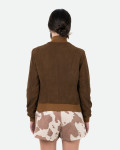 Women's Brown Suede Bomber Jacket – Polo Bis | Leather Trend