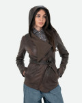 Women's Dark Brown Leather Jacket - Colima | Leather Trend
