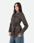 Women's Dark Brown Leather Jacket - Colima | Leather Trend
