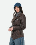 Women's Dark Brown Leather Jacket - Colima | Leather Trend