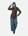 Women's Dark Brown Leather Jacket - Colima | Leather Trend