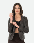 Women's Dark Brown Leather Jacket - Classic 712 | Leather Trend