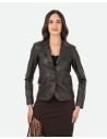 Women's Dark Brown Leather Jacket - Classic 712 | Leather Trend