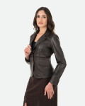 Giacca Donna Testa di Moro in Pelle - Classic 712 | Leather Trend