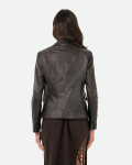 Giacca Donna Testa di Moro in Pelle - Classic 712 | Leather Trend