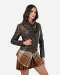 Women's Dark Brown Leather Jacket – Scialla | Leather Trend