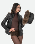 Giacca in Pelle Donna Testa di Moro – Michelina Cap | Leather Trend
