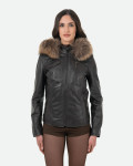 Giacca in Pelle Donna Testa di Moro – Michelina Cap | Leather Trend