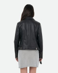 Women's Black Perfecto Leather Jacket | Leather Trend