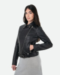 Women's Black Perfecto Leather Jacket | Leather Trend