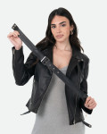Women's Black Perfecto Leather Jacket | Leather Trend