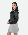 Women's Black Perfecto Leather Jacket | Leather Trend