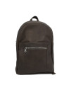 Leather backpack mod. Palermo in genuine Dark Brown leather 100% made in Italy