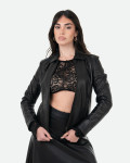 Giacca in Pelle da Donna Nera - Eva | Leather Trend