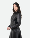 Giacca in Pelle da Donna Nera - Eva | Leather Trend