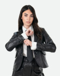 Women's Black Leather Jacket - Classic 712 | Leather Trend