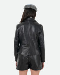Chiodo in Pelle Donna Nero - Giselle | Leather Trend