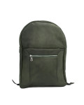 Leather backpack mod. Palermo in genuine Green leather 100% made in Italy