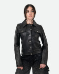 Giacca Donna Nera in Pelle – Giusy | Leather Trend