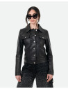 Women's Black Leather Jacket – Giusy | Leather Trend