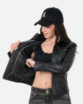 Giacca Biker Donna Nera in Pelle - Kelly | Leather Trend