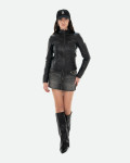 Women’s Black Leather Biker Jacket - Kelly | Leather Trend