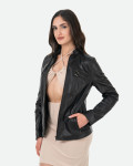 Giacca in Pelle da Donna Nera - Michelina | Leather Trend