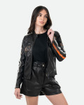 Black Buffed Leather Biker Jacket – Raven | Leather Trend