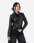Women's Black Leather Jacket – Scialla | Leather Trend