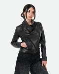 Giacca Donna in Pelle Nera – Scialla | Leather Trend