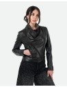Women's Black Leather Jacket – Scialla | Leather Trend