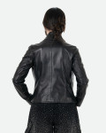 Giacca Donna in Pelle Nera – Scialla | Leather Trend