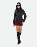 Giacca Donna Nera in Pelle - Zara | Leather Trend