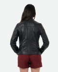 Giacca Donna Nera in Pelle - Zara | Leather Trend
