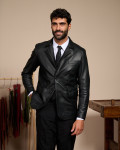 Men's Black Leather Jacket - Ettore | Leather Trend