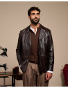 Giacca classica da uomo testa di moro in vera pelle 100% made in Italy