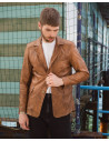 Giacca in Pelle da Uomo Cuoio - Ettore | Leather Trend