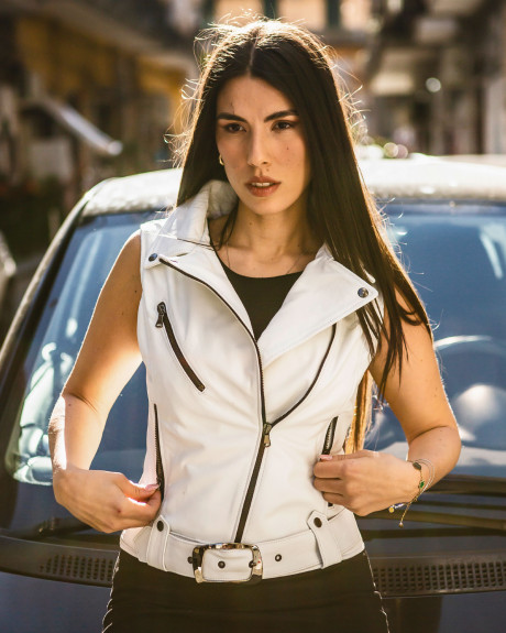 Gilet in pelle da donna - Valery | Leather Trend