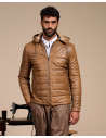 Men's leather down jacket - Berlino | Leather Trend