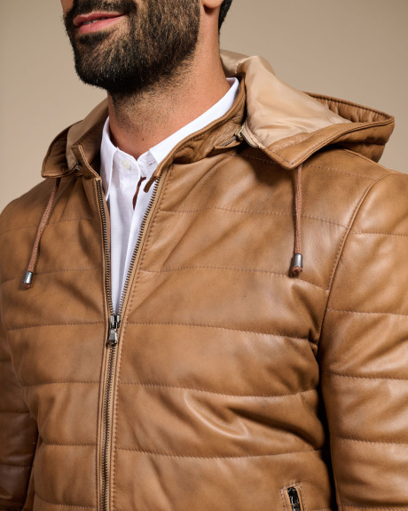 Piumino in pelle da uomo – Berlino | Leather Trend 2