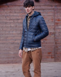 Men's leather down jacket - Berlino | Leather Trend