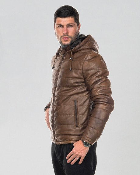 Men's leather down jacket - Berlino | Leather Trend 2