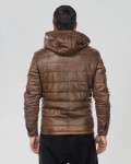 Men's leather down jacket - Berlino | Leather Trend