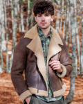 Chiodo in pelle e montone da uomo - Alberto | Leather Trend