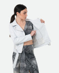 Women's White Perfecto Leather Jacket | Leather Trend