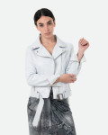 Chiodo Donna Bianco in Pelle – Celina | Leather Trend