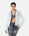 Women's White Perfecto Leather Jacket | Leather Trend
