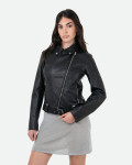 Women's Black Perfecto Leather Jacket | Leather Trend